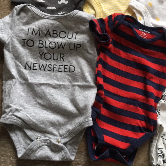 Short sleeve onesies bundle size 3 months - Picture 4 of 5